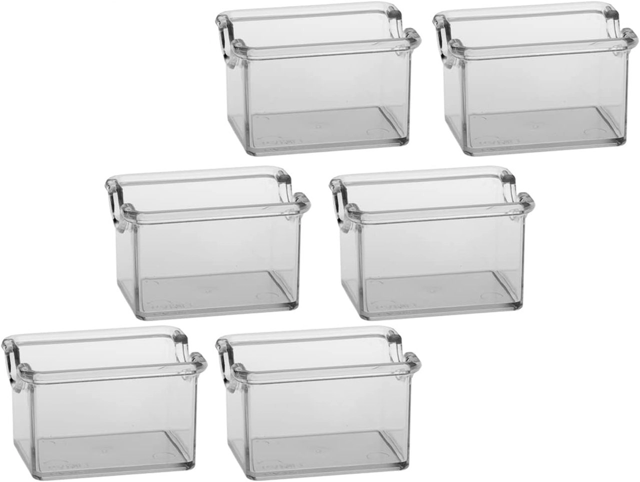 Set 6 Porta Bustine Zucchero E Tè - Plastica Nero, 8.5x6.5x5 Cm, Per Bar E Casa, Lavabile - Foto 5