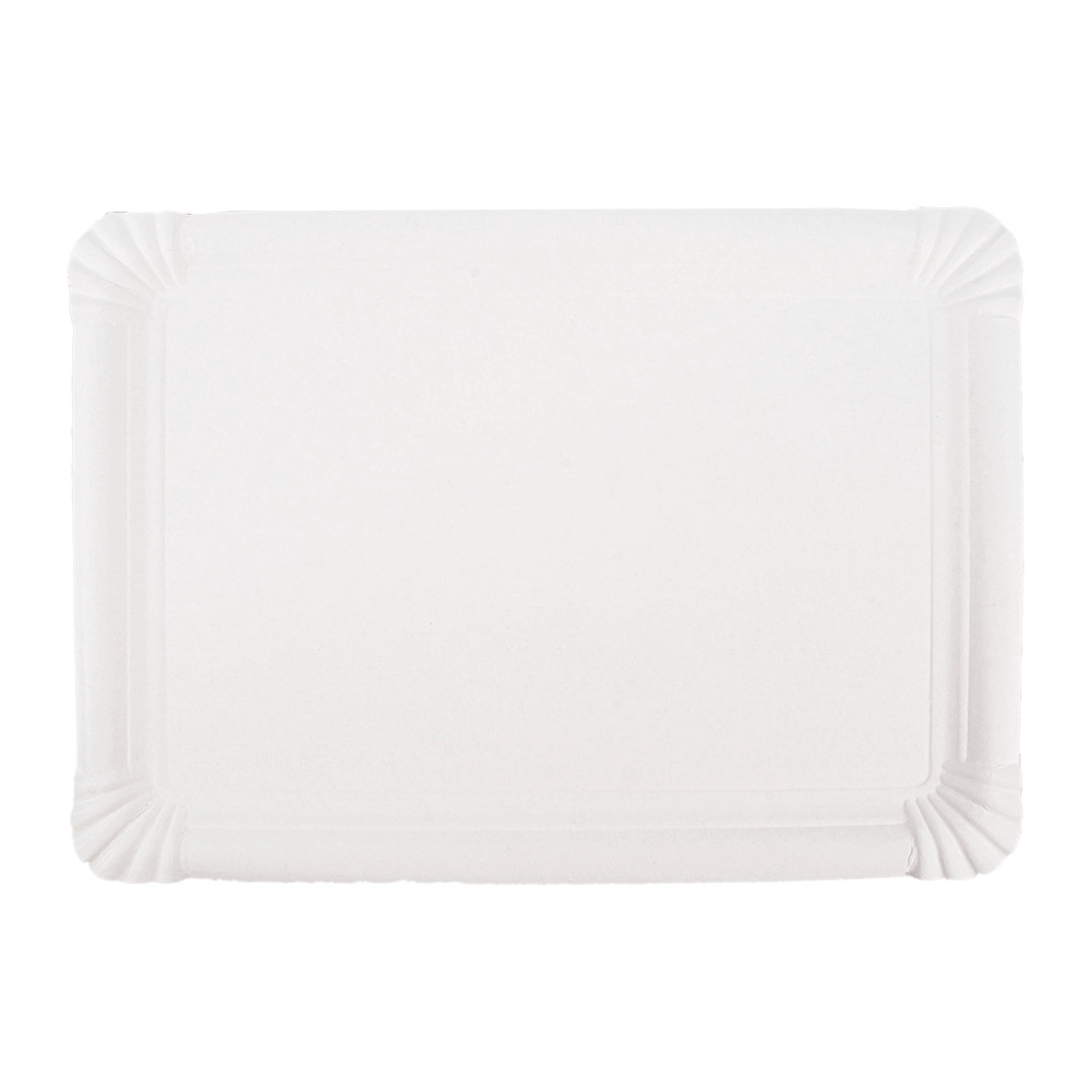 Vassoio in cartoncino bianco 33x23cm - View2