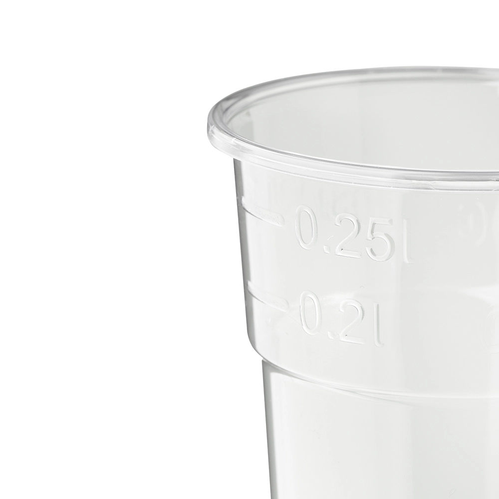 Bicchieri in PLA biodegradabili, tacca CE 250ml e 200ml (raso 300ml) - D78 - PROMO - View1