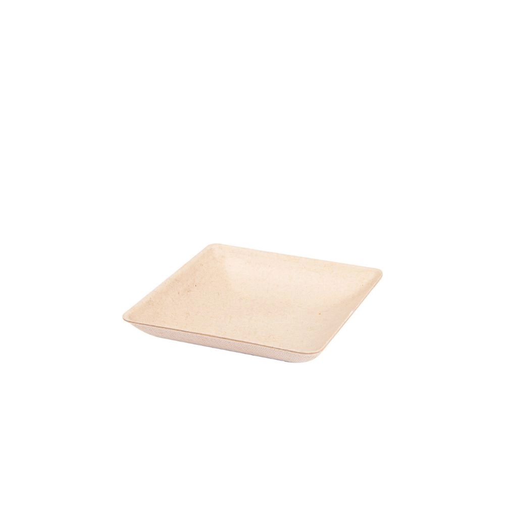 Finger Food 'Quadrato' (6,5x6,5x1,2 cm) canna da zucchero naturale - Main view