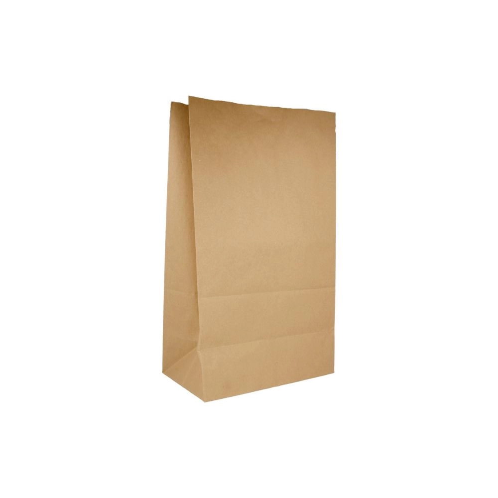 Shopper carta kraft 80gr fondo largo senza manici per asporto -25x15x43h cm - Main view