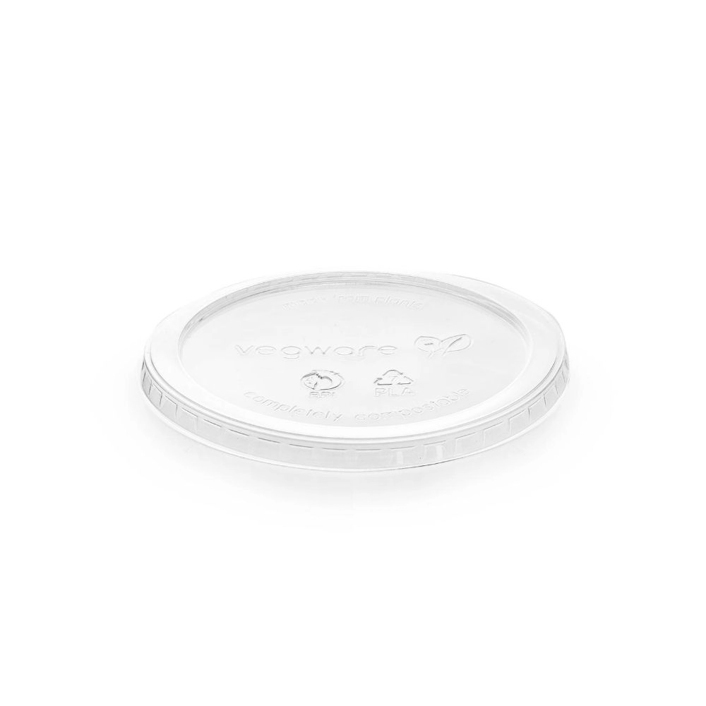 Coperchi piani per ciotole pot in PLA trasparente 240-700ml - Main view