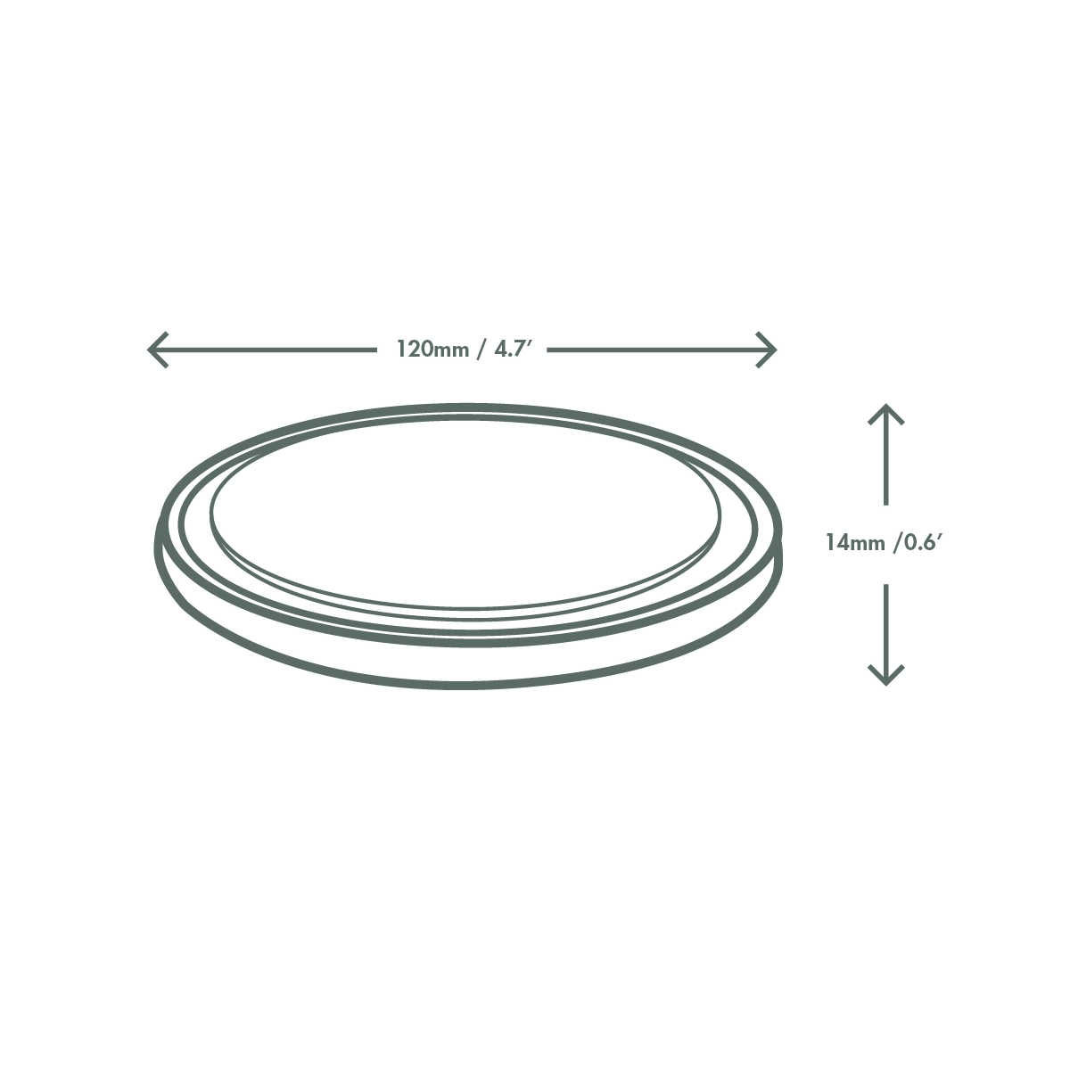 Coperchi piani per ciotole pot in PLA trasparente 240-700ml - View2