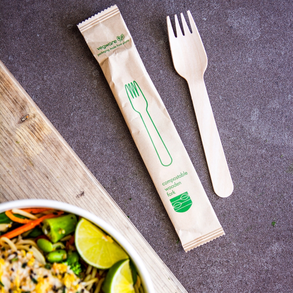 Forchette legno imbustate singolarmente - View1