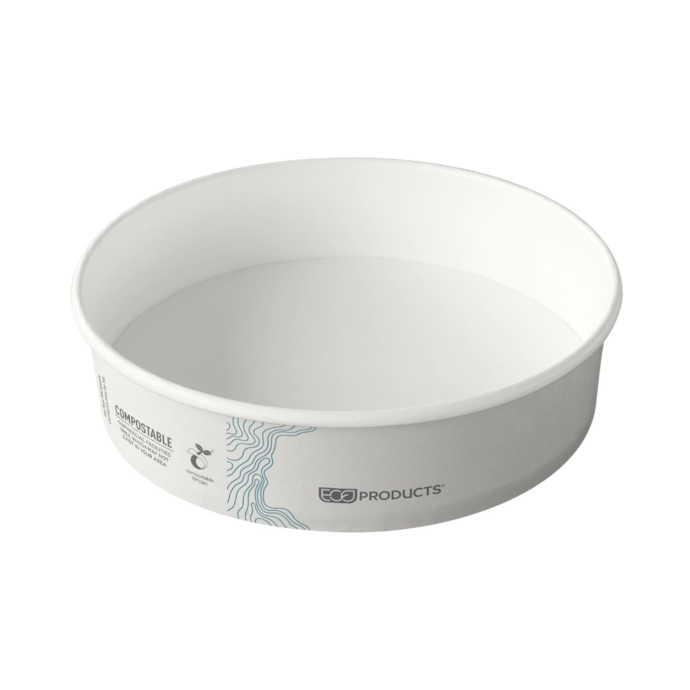 Ciotole Waves in cartoncino bio bianche - 750ml (raso 850ml) - D185 - Main view