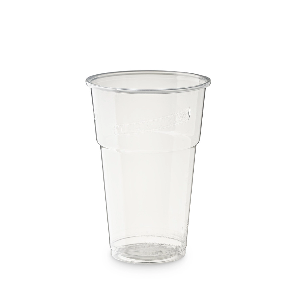 Bicchieri biodegradabili in PLA, tacca CE a 300ml (400ml raso)-D84 - Main view