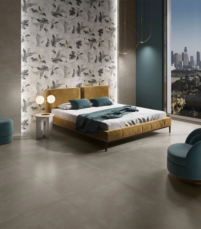 CAMPIONE Resin-effect porcelain stoneware Touch Tortora 20x20cm