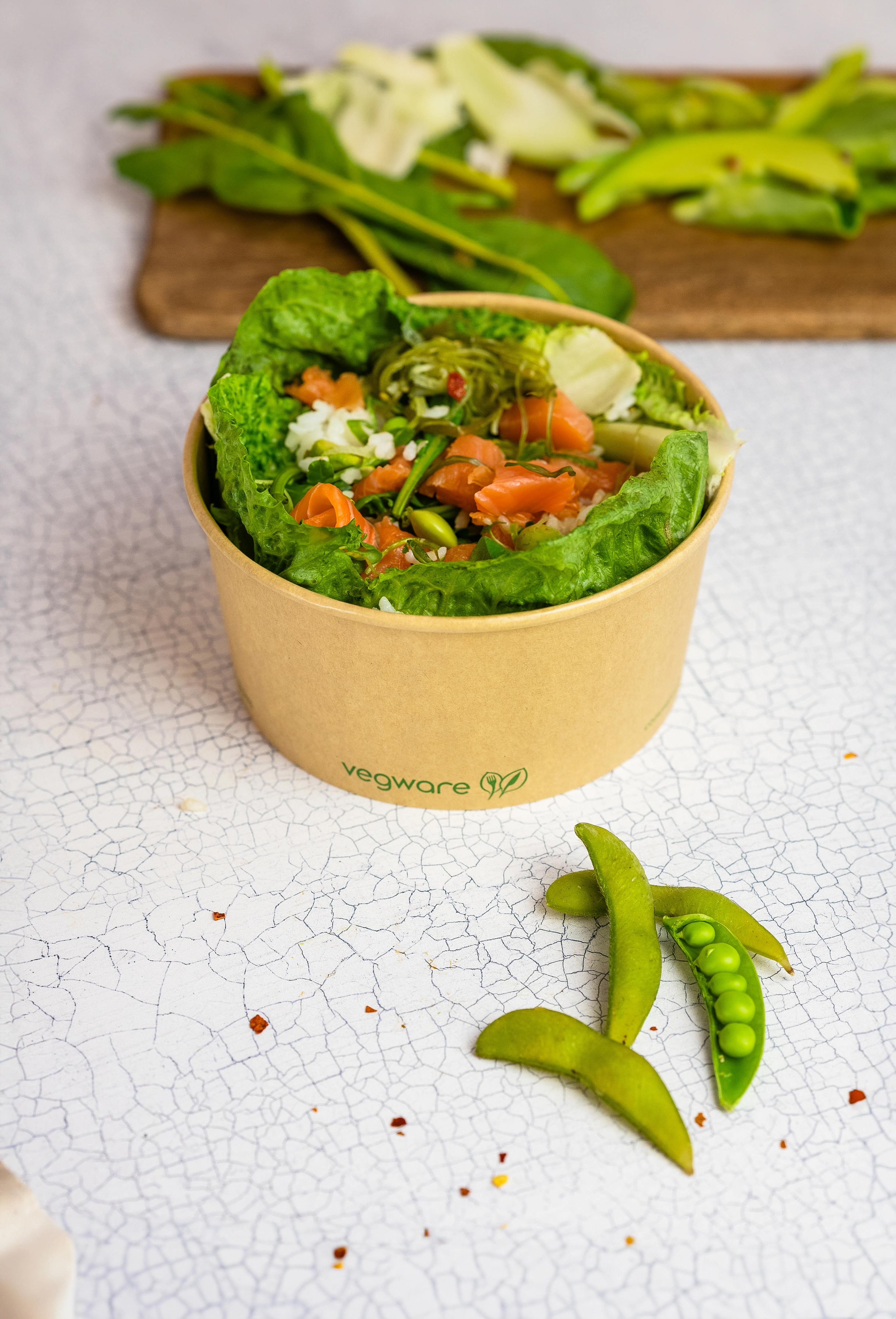 Ciotole Kraft in cartoncino bio avana - 800ml (raso 900ml) - D150 - View1