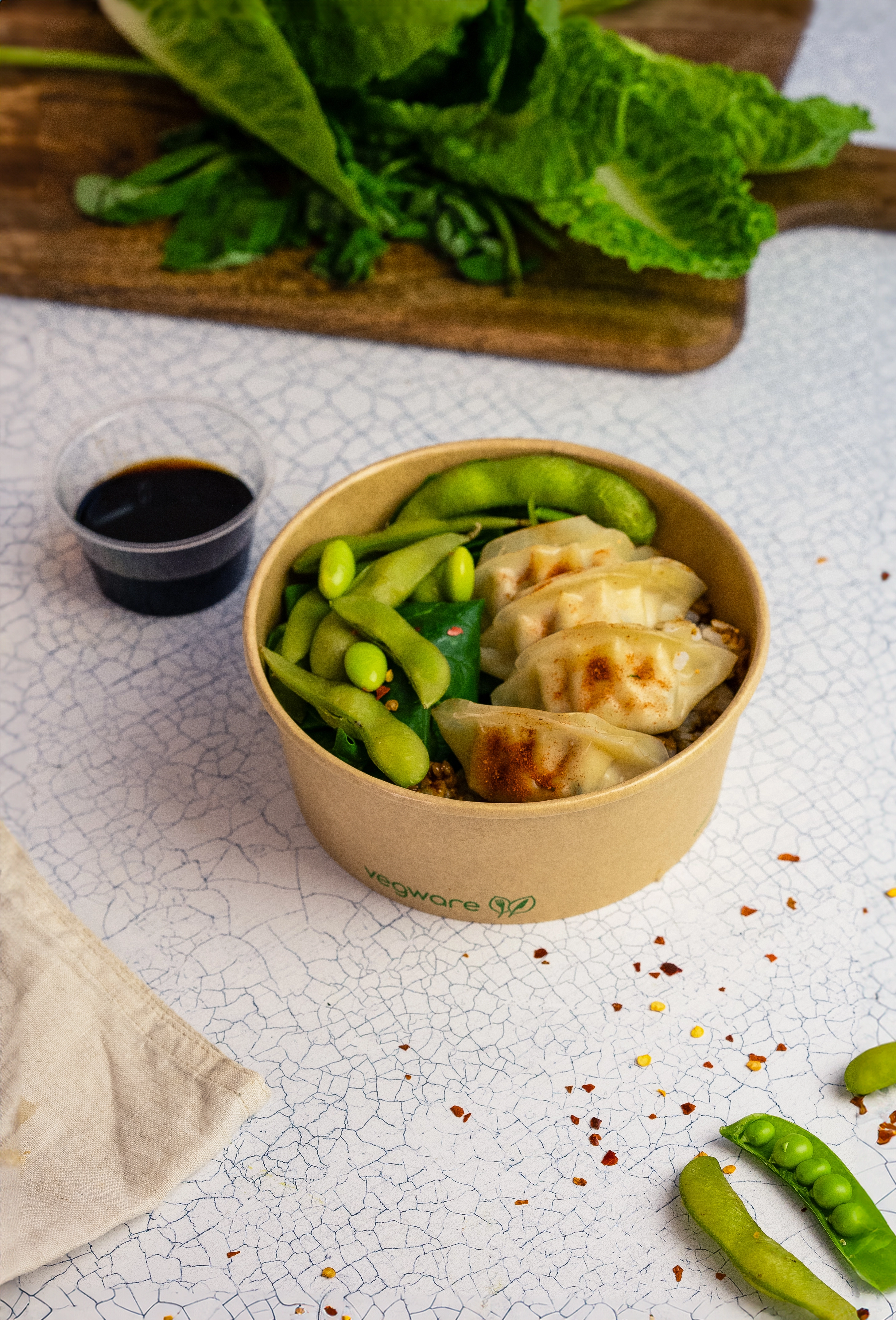 Ciotole Kraft in cartoncino bio avana - 650ml (raso 700ml) - D150 - View1