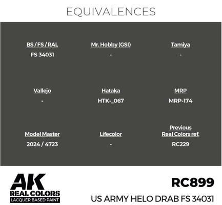 US Army Helo Drab FS 34031 -AK INTERACTIVE RC899