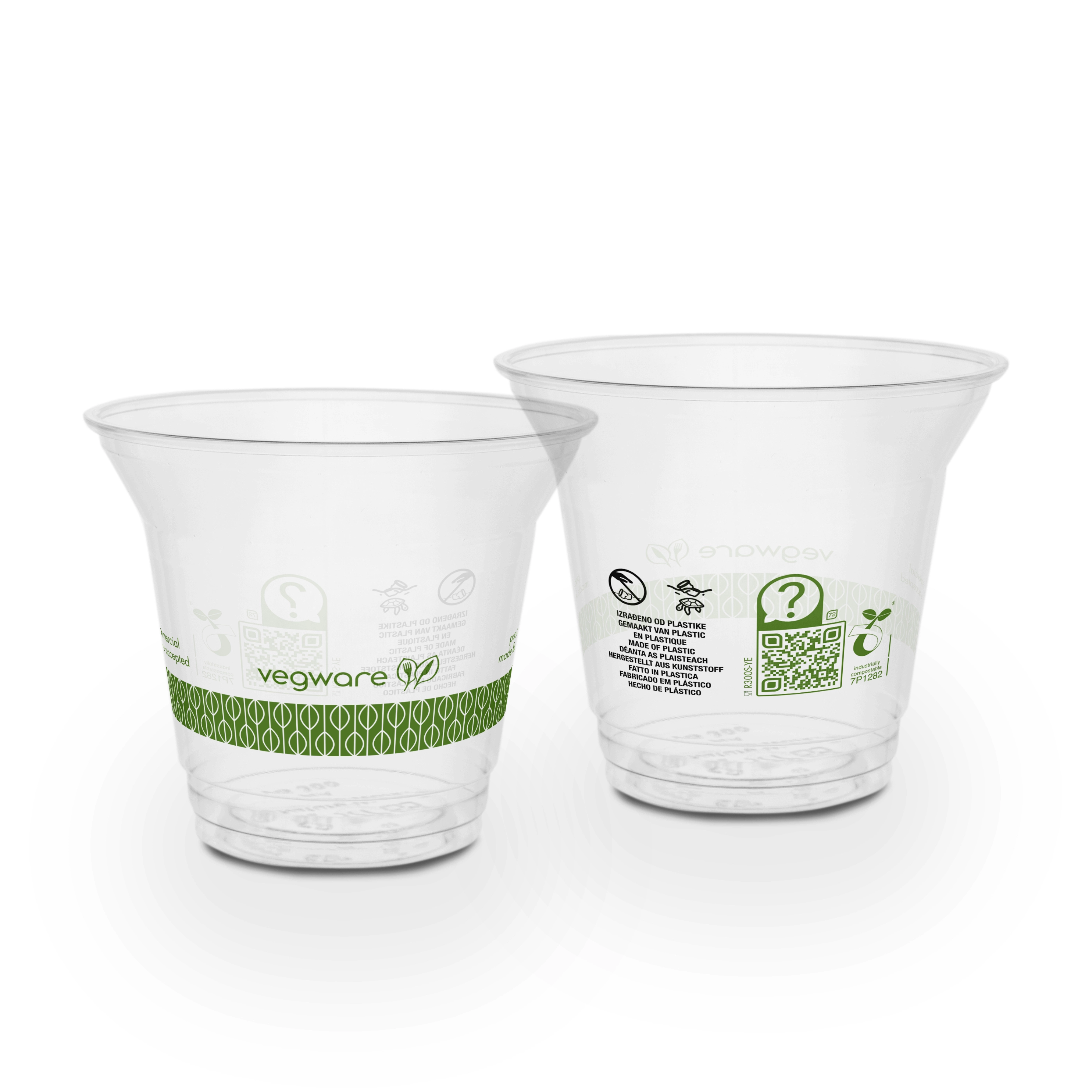 Bicchieri PLA trasparente Premium per Smoothies 270ml/9oz - D96 - Main view