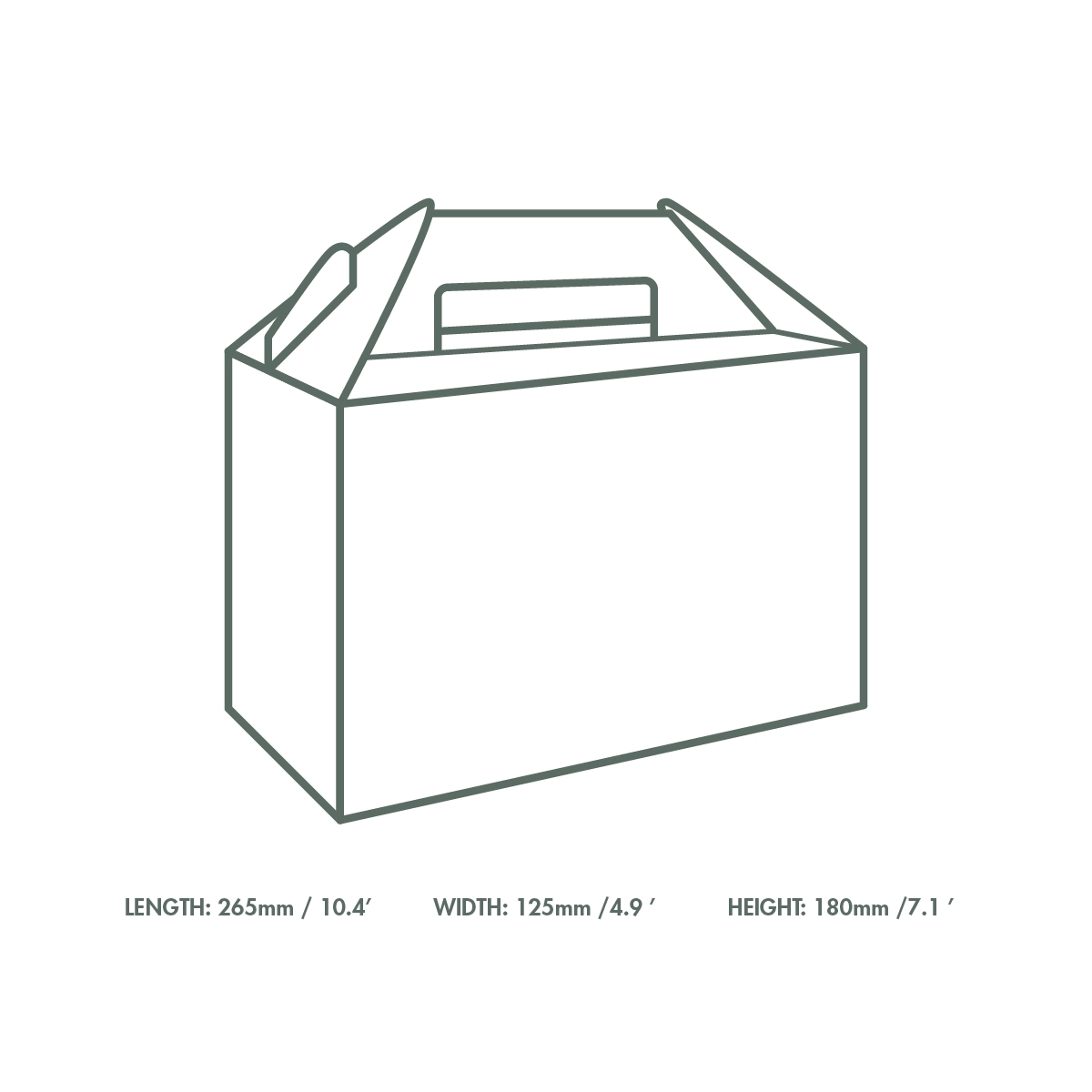Carry Pack L in cartoncino bio  - 26,5x12,5x18cm Avana - View1