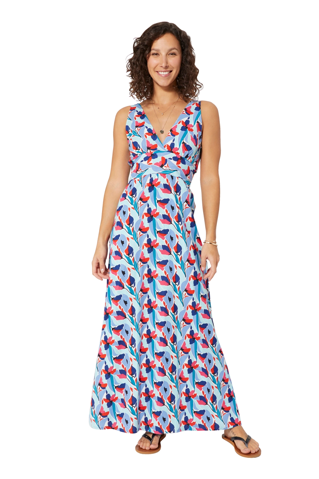 Long Cotton Flared Dress