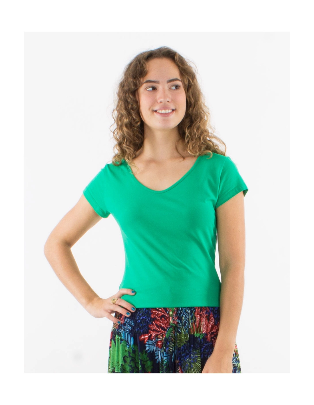 Maglietta in Cotone Verde