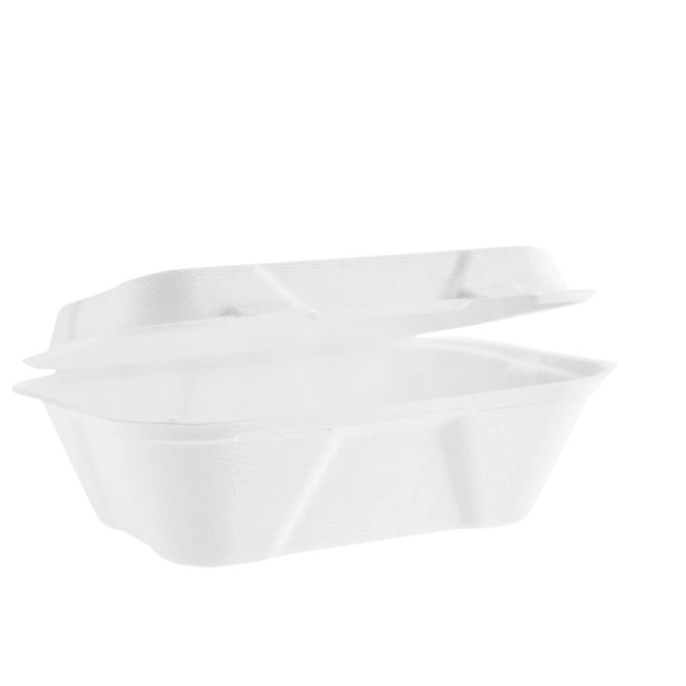 Contenitore asporto con coperchio biodegradabile - 600 ml NO PFAS - Main view