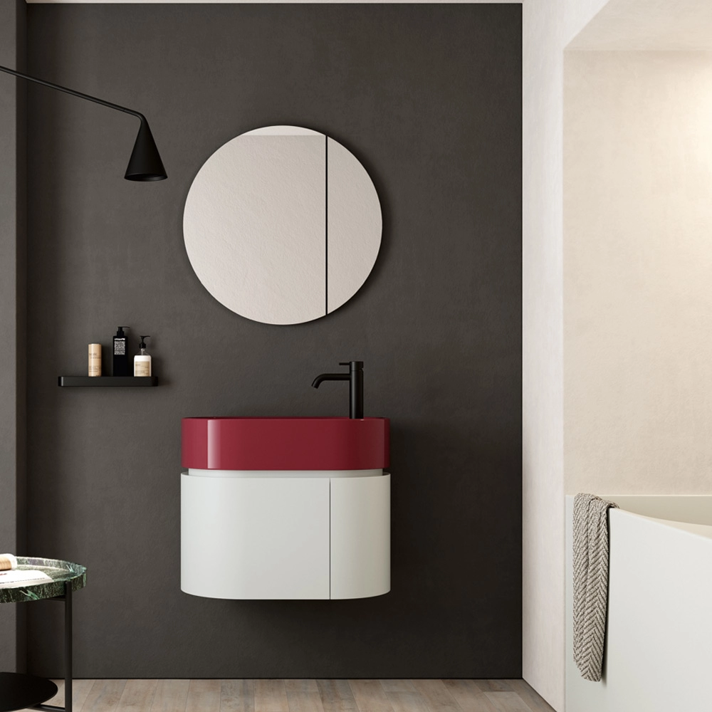 Mini Living Oval Design Badezimmerschrank