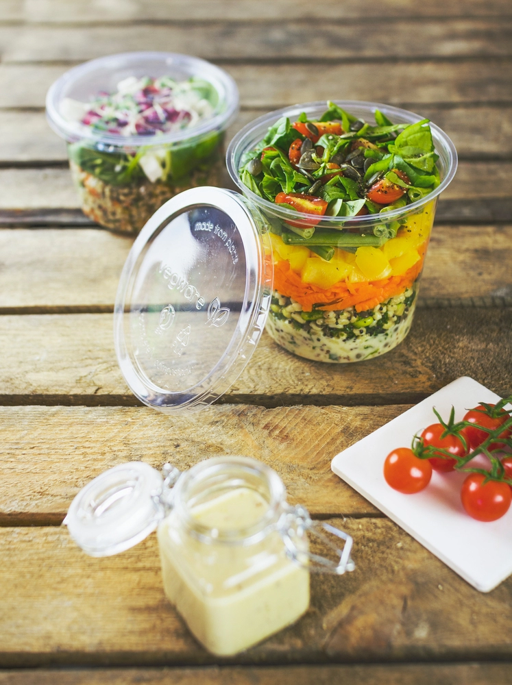 Ciotole trasparenti 700ml PLA asporto cibi freddi - View1