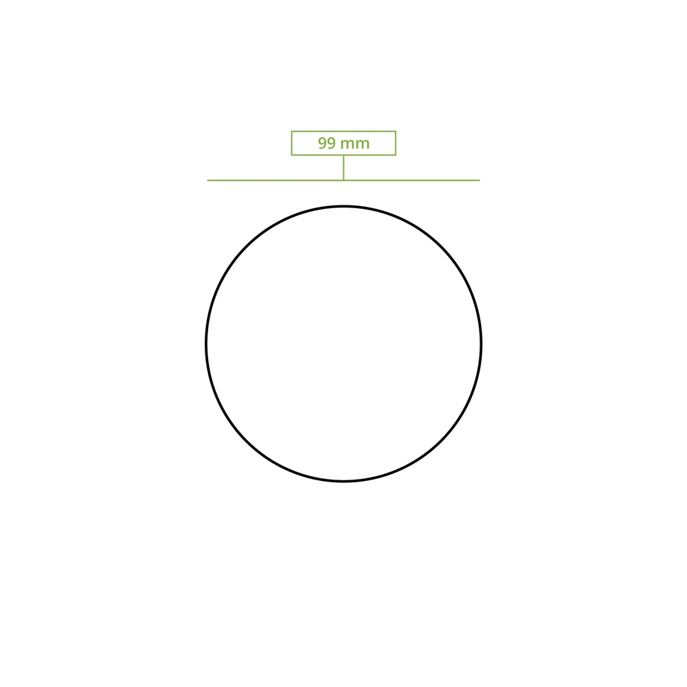 Coperchi in cellulosa con pretaglio per cannuccia per bicchieri cartoncino- D90 - View2