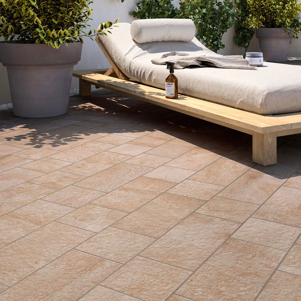 Gres effetto pietra Marazzi PIETRA OCCITANA Beige 30x60cm rettificato R11 da esterno