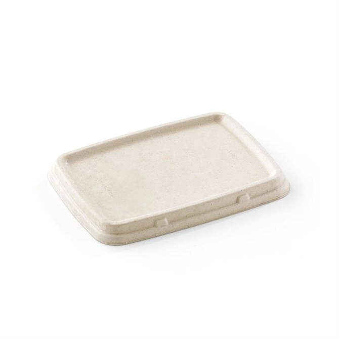 KIT Coperchio + Contenitore asporto rettangolare in cellulosa - 950ml - FINE SERIE - View2