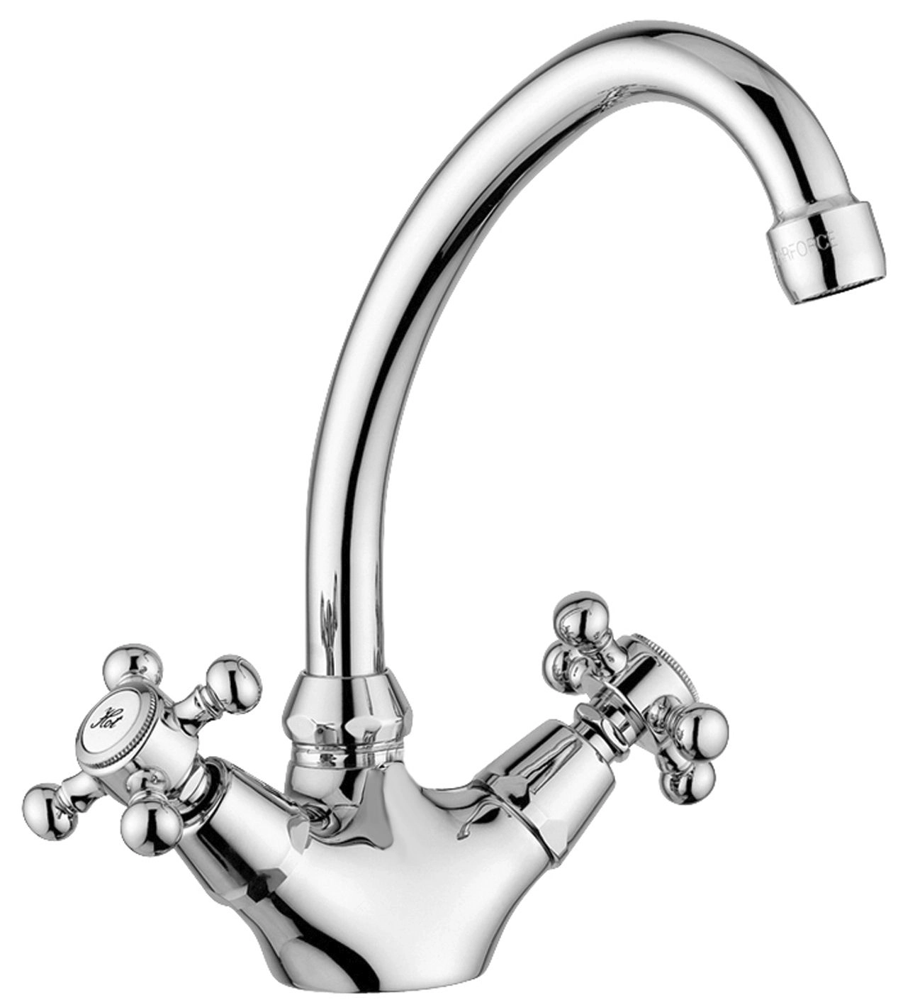 Monoforo lavabo girevole T/C VIOLA  - VLV078CR - PAFFONI