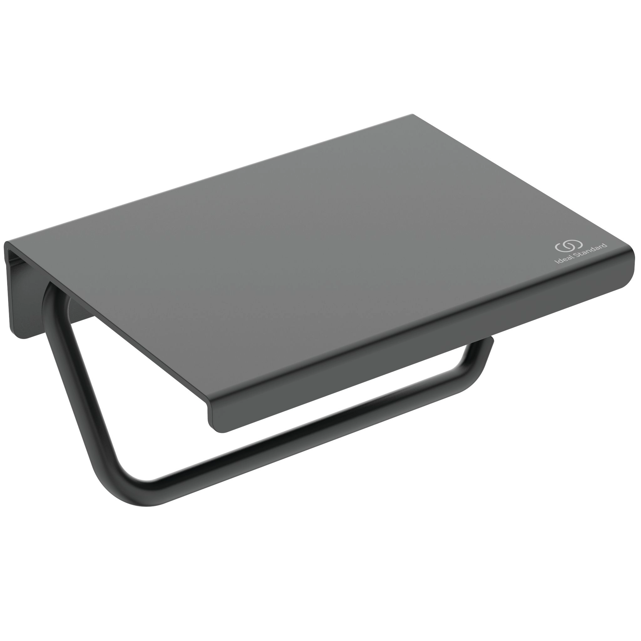 ALU+ PORTAROTOLO NERO SETA  - BD592XG - IDEAL STANDARD