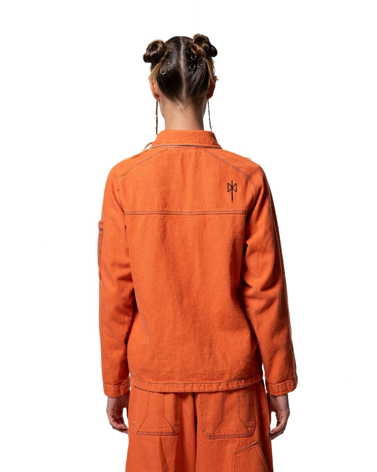 Enzyme-Dyed Denim Short Jacket2