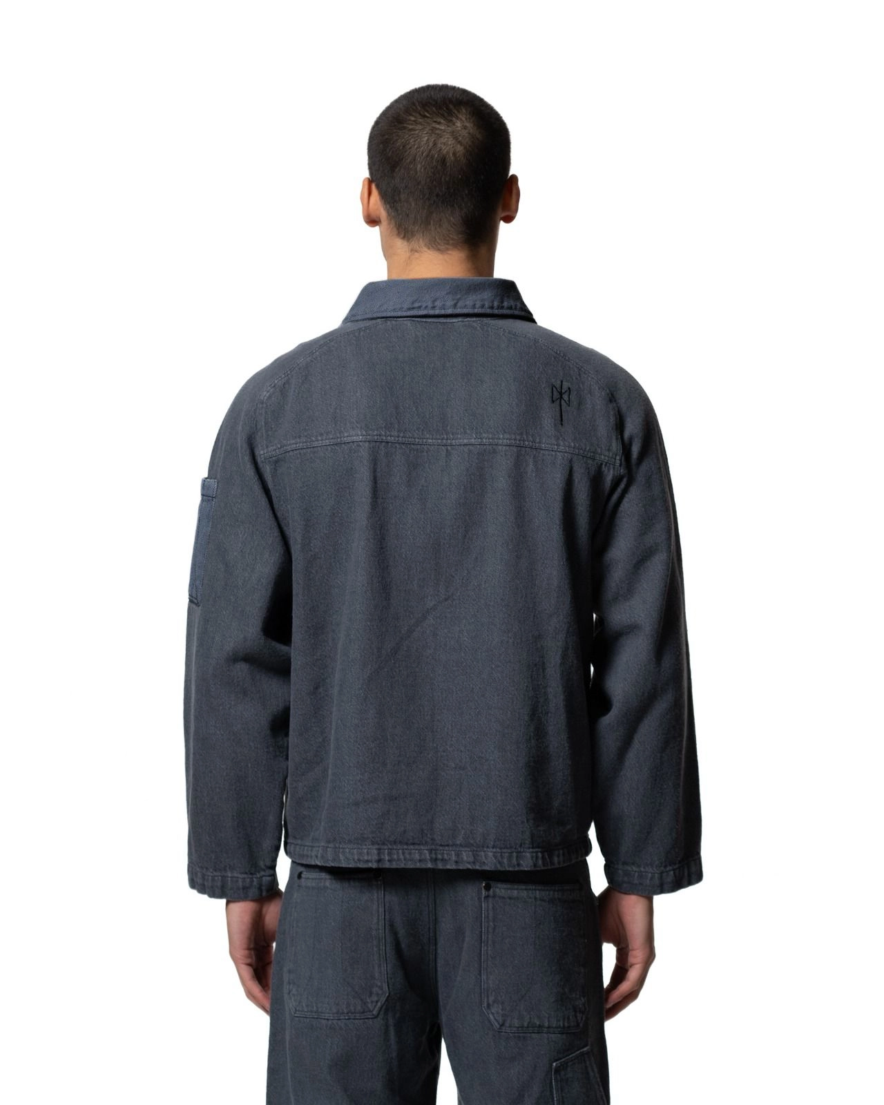 Enzyme-Dyed Denim Short Jacket2