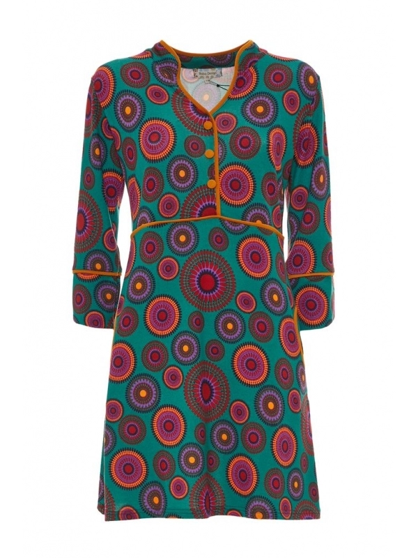 Mandala patterned jersey dress