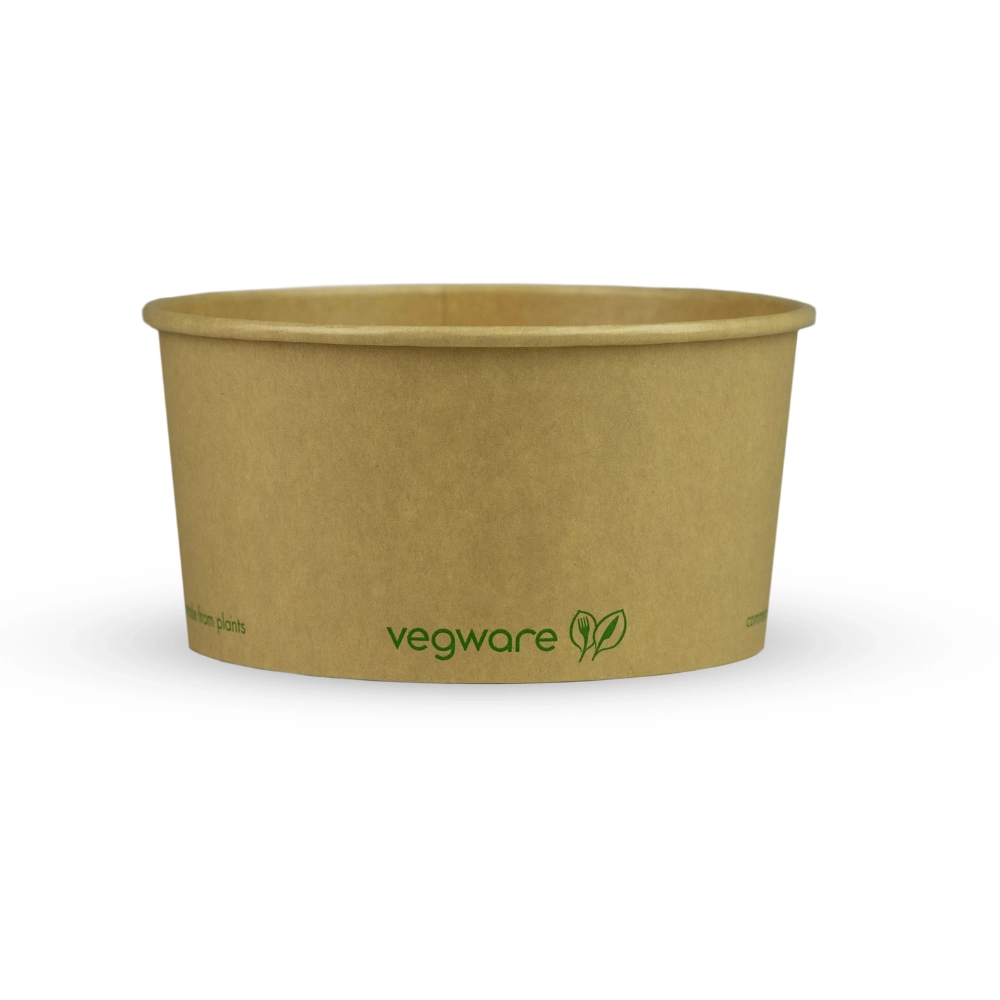 Ciotole Kraft in cartoncino bio avana - 800ml (raso 900ml) - D150 - Main view