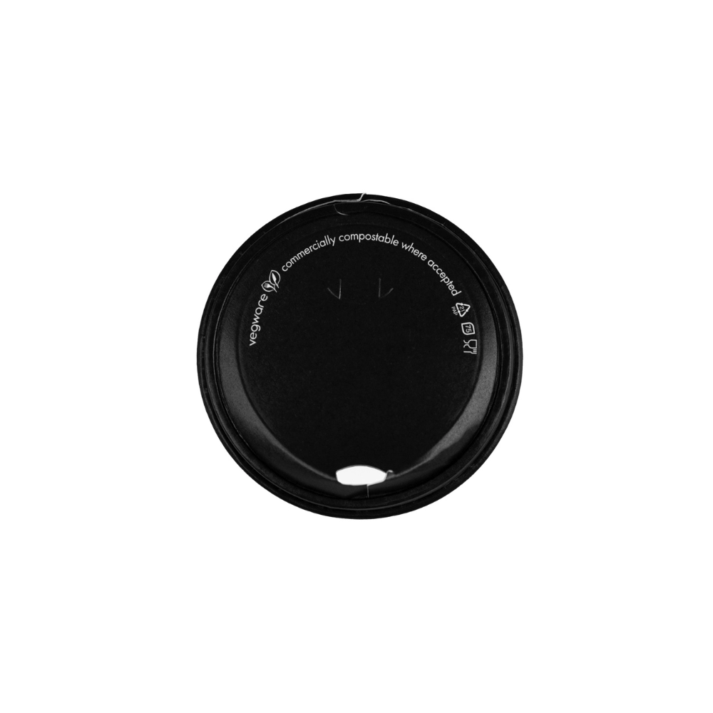 Coperchi in cartoncino NERO per bicchieri bevande calde - D90 - Main view