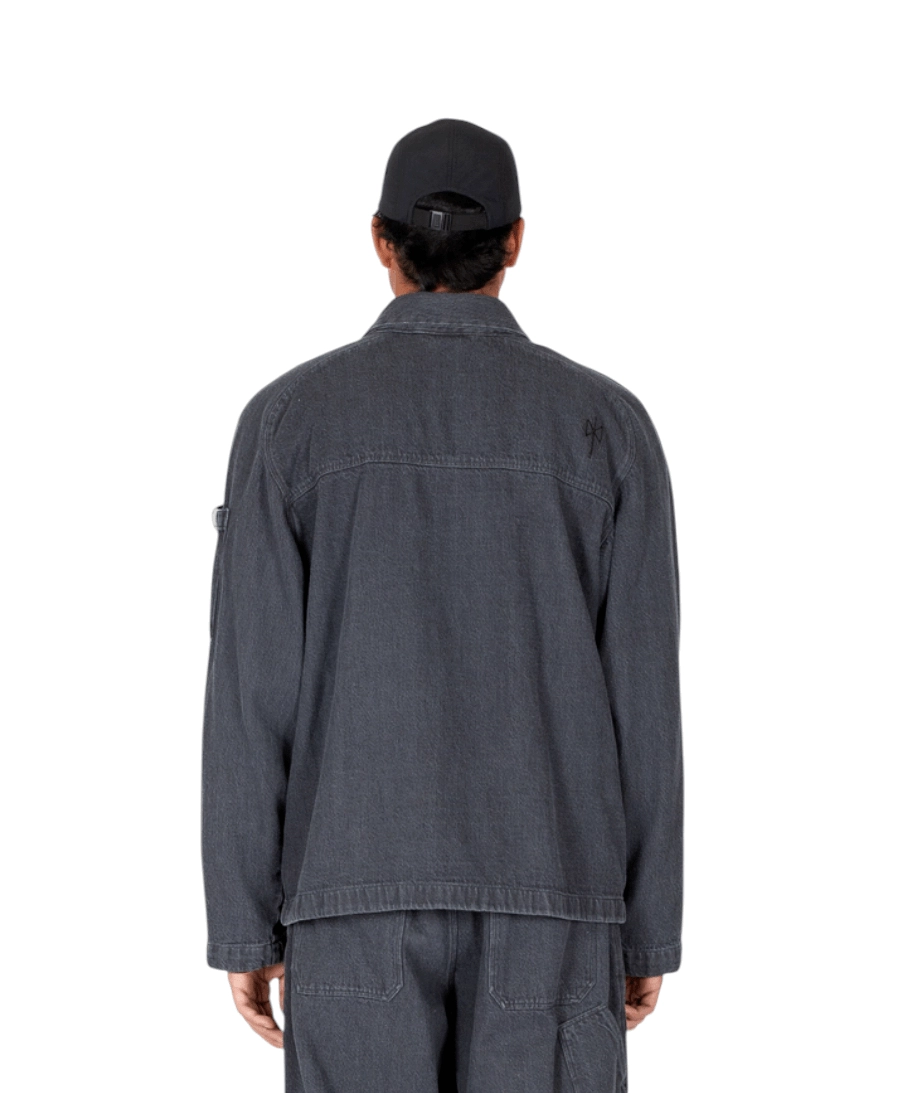 Enzyme-Dyed Denim Short Jacket2