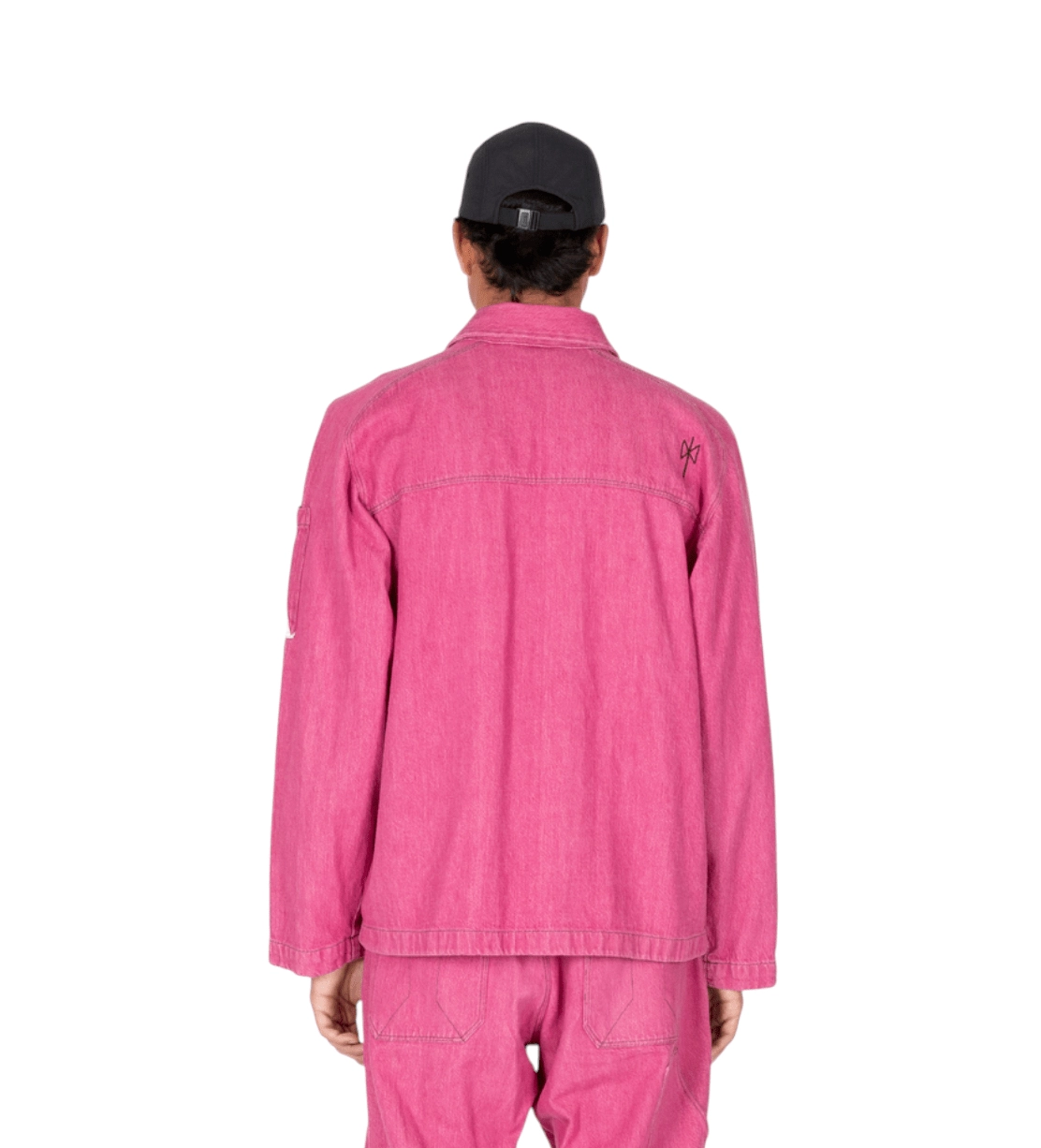 Enzyme-Dyed Denim Short Jacket2