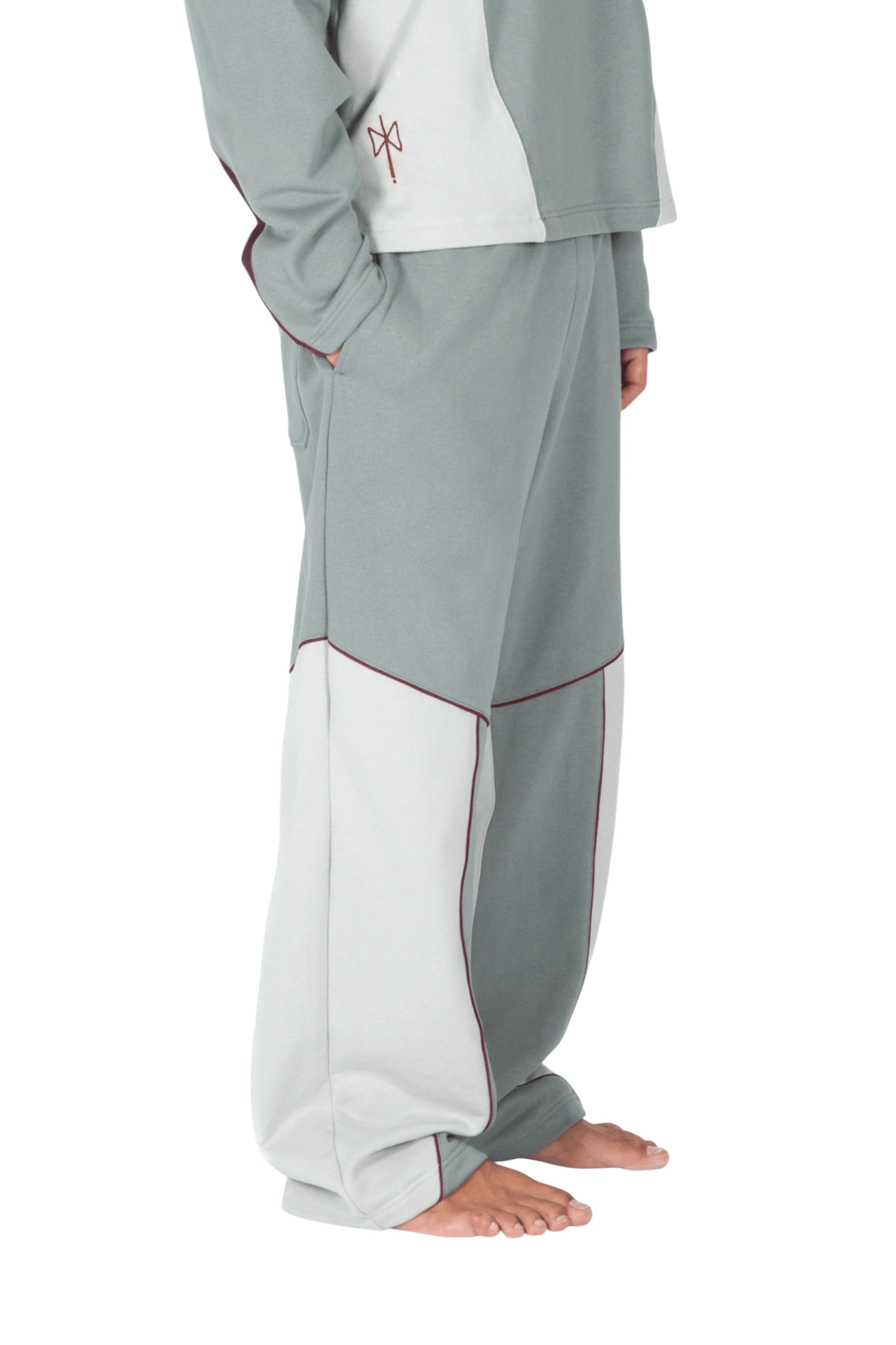 Colorblock Lounge Oversized Trousers