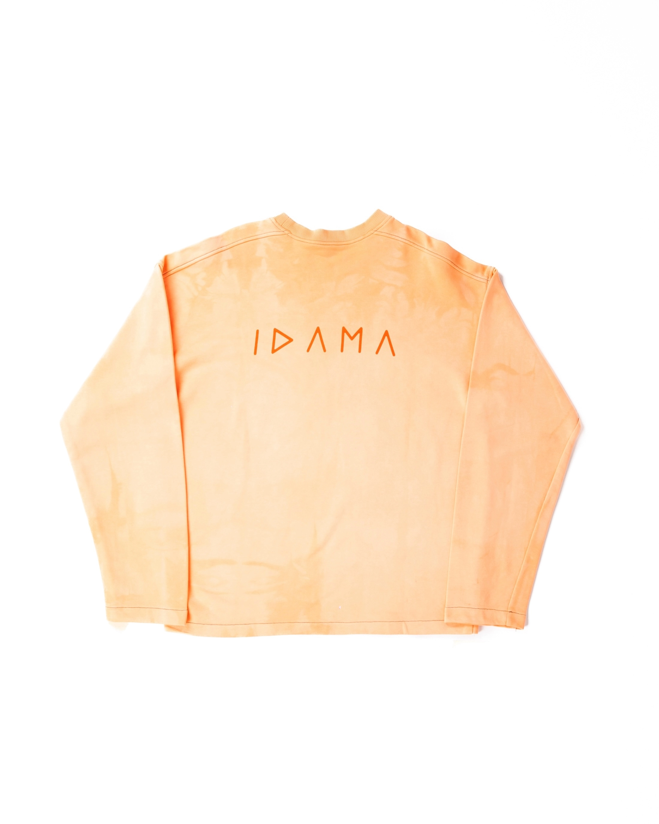 Tie-Dye Orange Oversized Sweatshirt 2