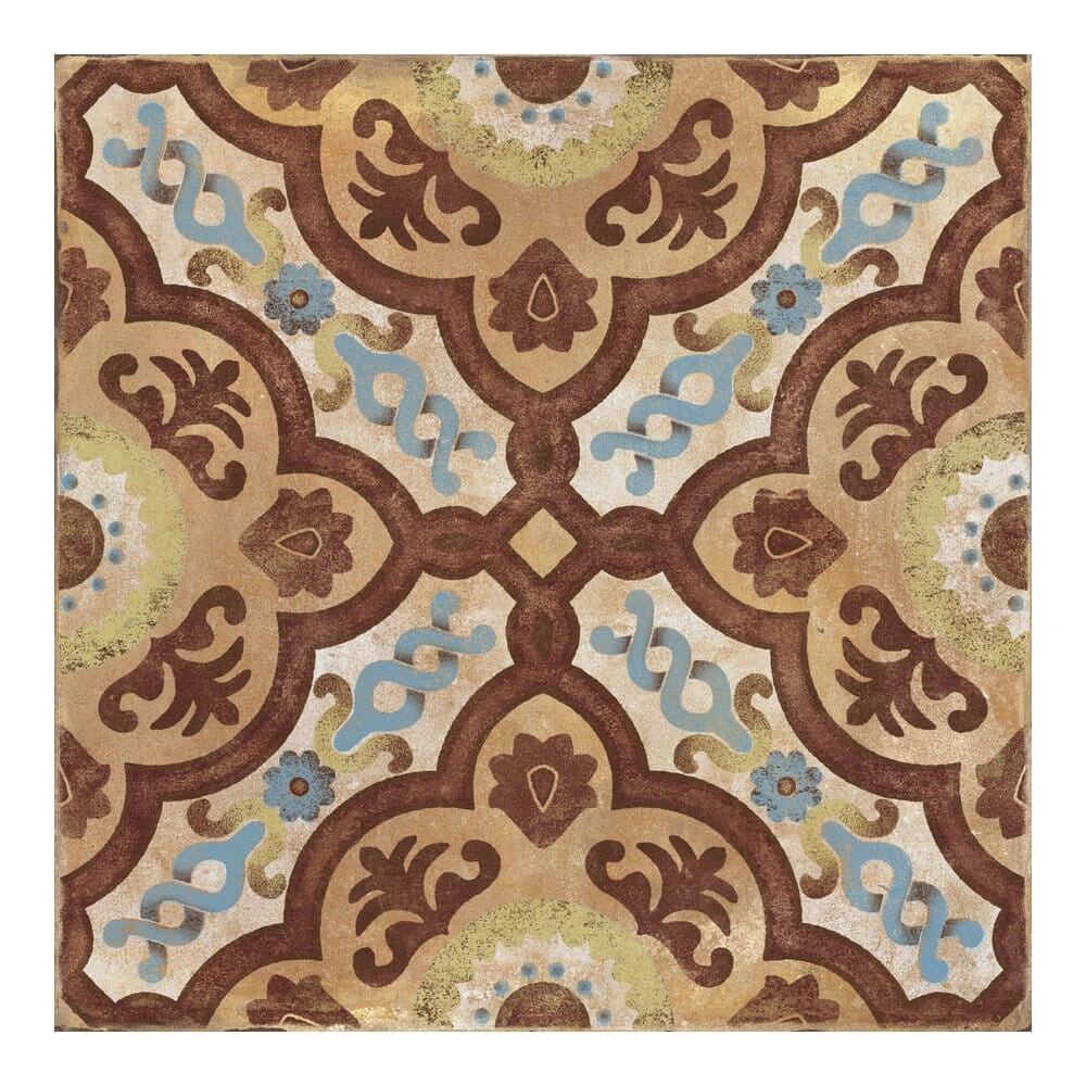 RAGNO  SERIE Epoca Dekor Teppich ocker 30x30cm Code R03Q