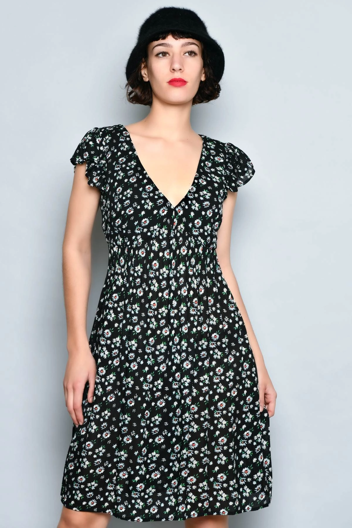 Abito Corto floreale casual