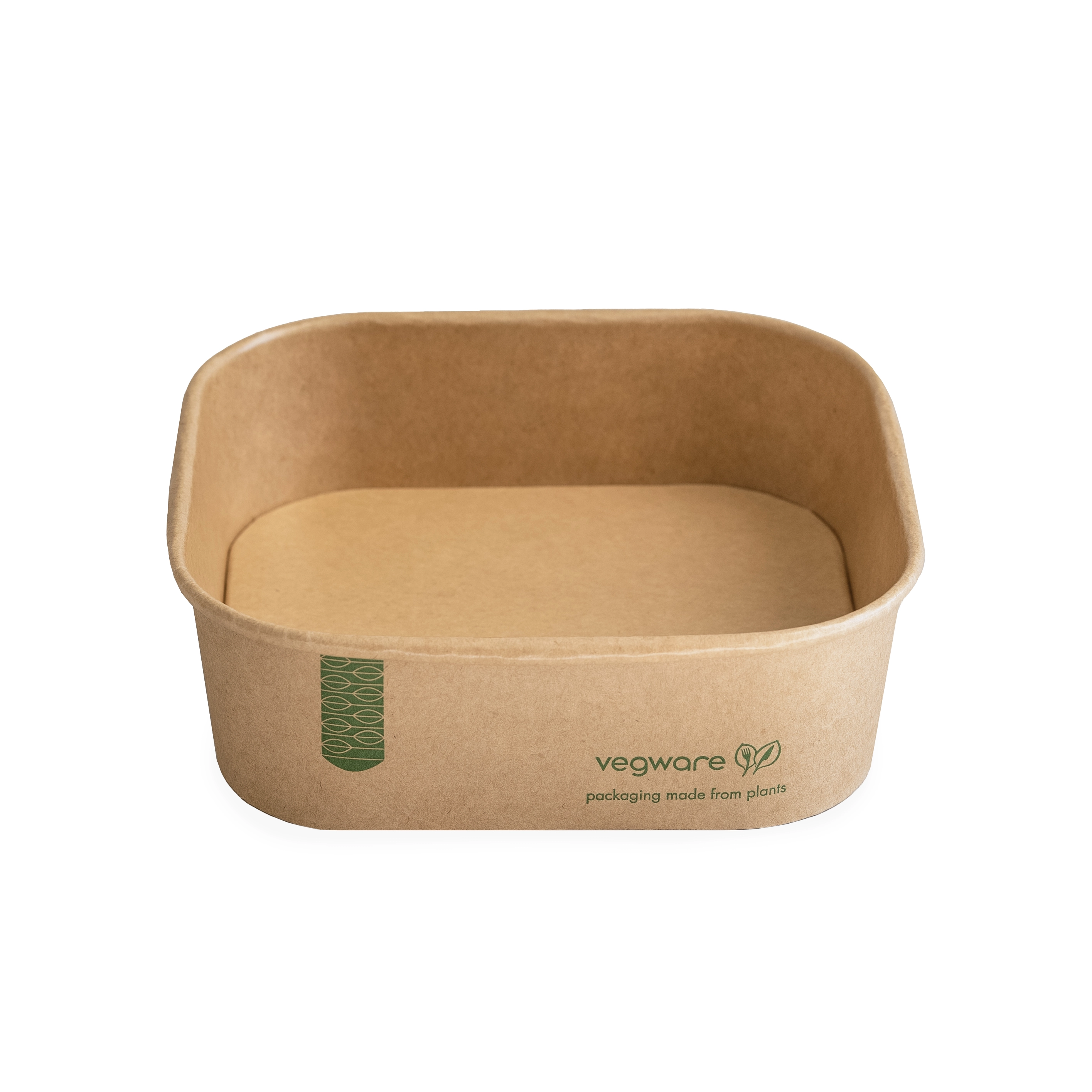 Vaschetta Bio TakeAway quadrata 950ml/32oz - Avana - Main view