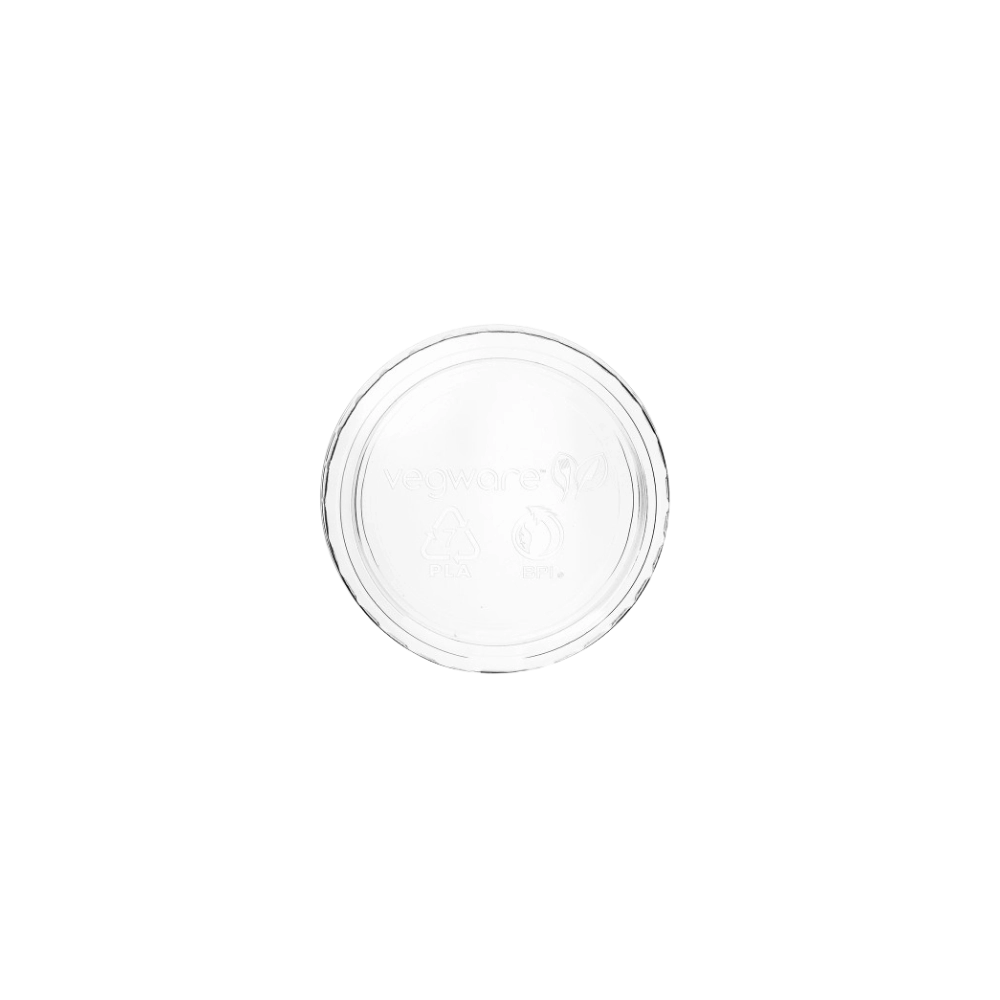 Coperchi per coppette biodegradabili trasparenti in PLA 60-100ml - Main view