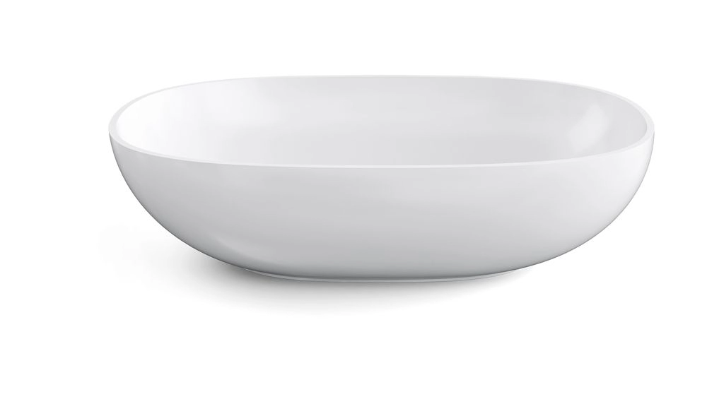 VASCA OVALE 600x385 CERAMICA BIANCO NEW  - 536983.09 - LINEABETA