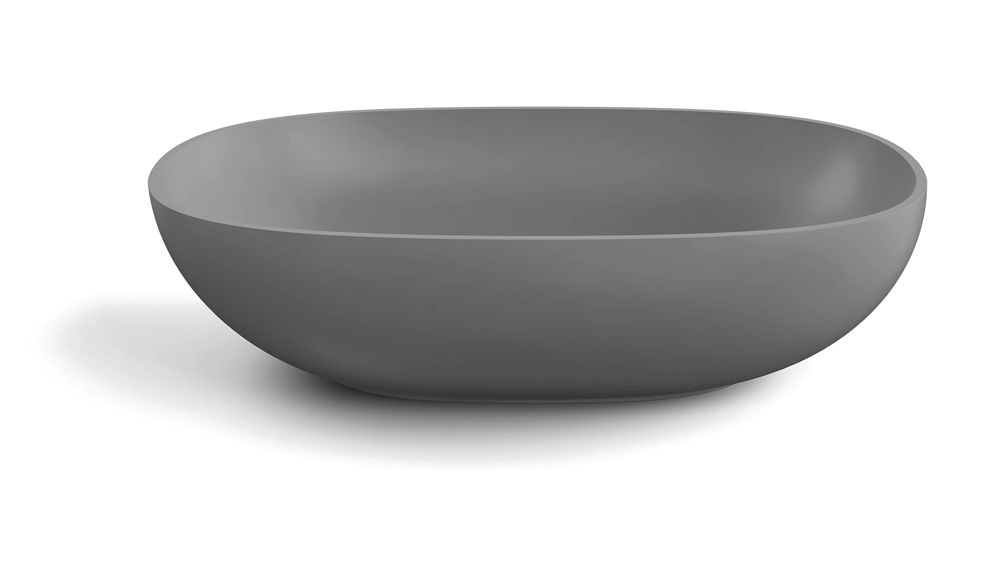 VASCA OVALE 600x385 CERAMICA GRIGIO NEW  - 536983.17 - LINEABETA