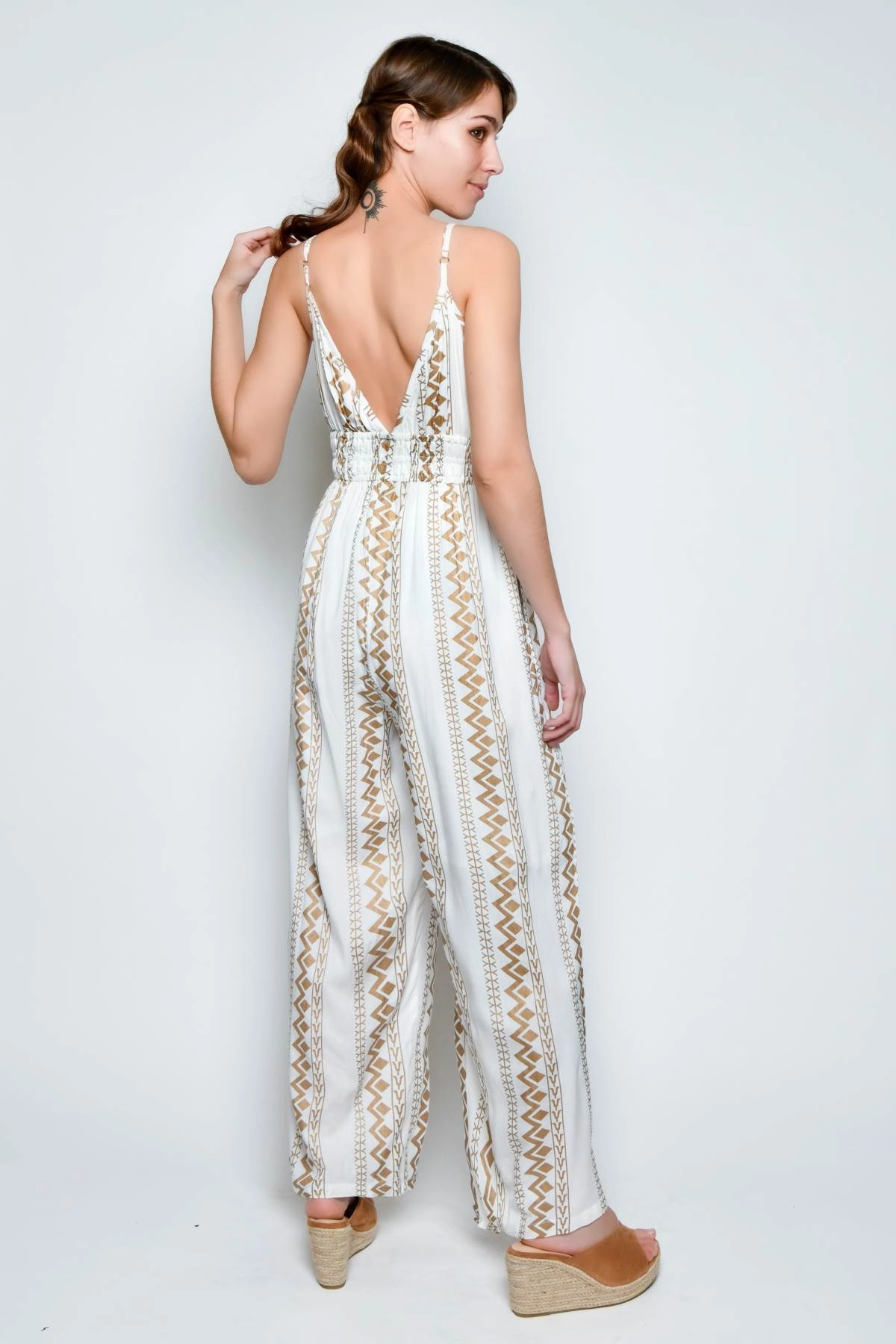 Ethnic long jumpsuit