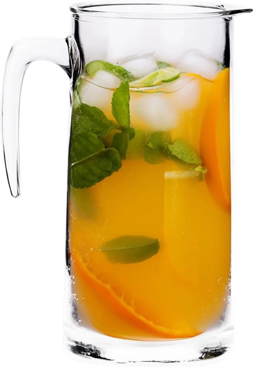Caraffa In Vetro LA&V Da 1,4 Litri Con Coperchio | Brocca Per Acqua E Succhi | Modello Tru140 - 2