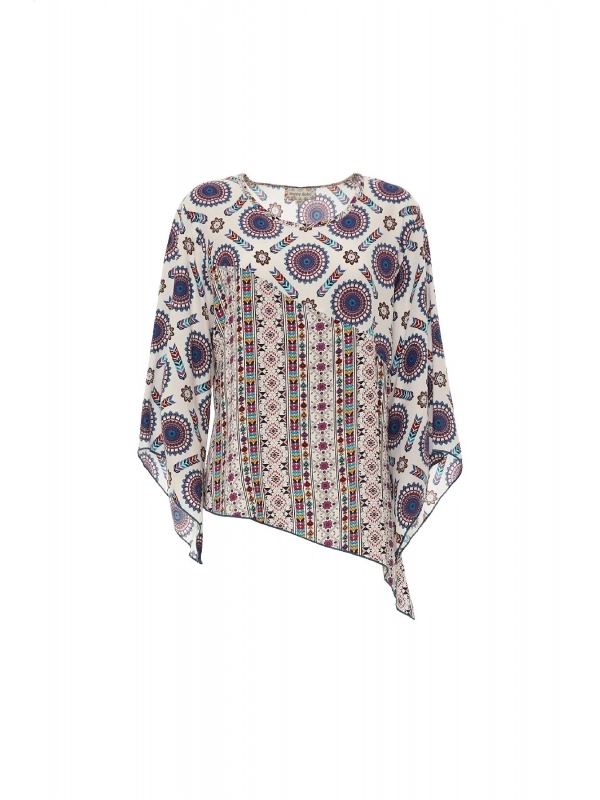 Blouse manches longues évasées