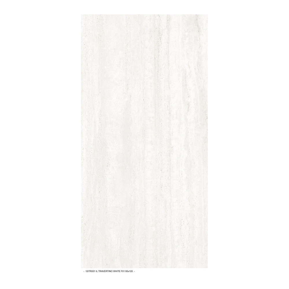 Gres effetto Travertino La Fenice Travertino White 60x120cm rettificato