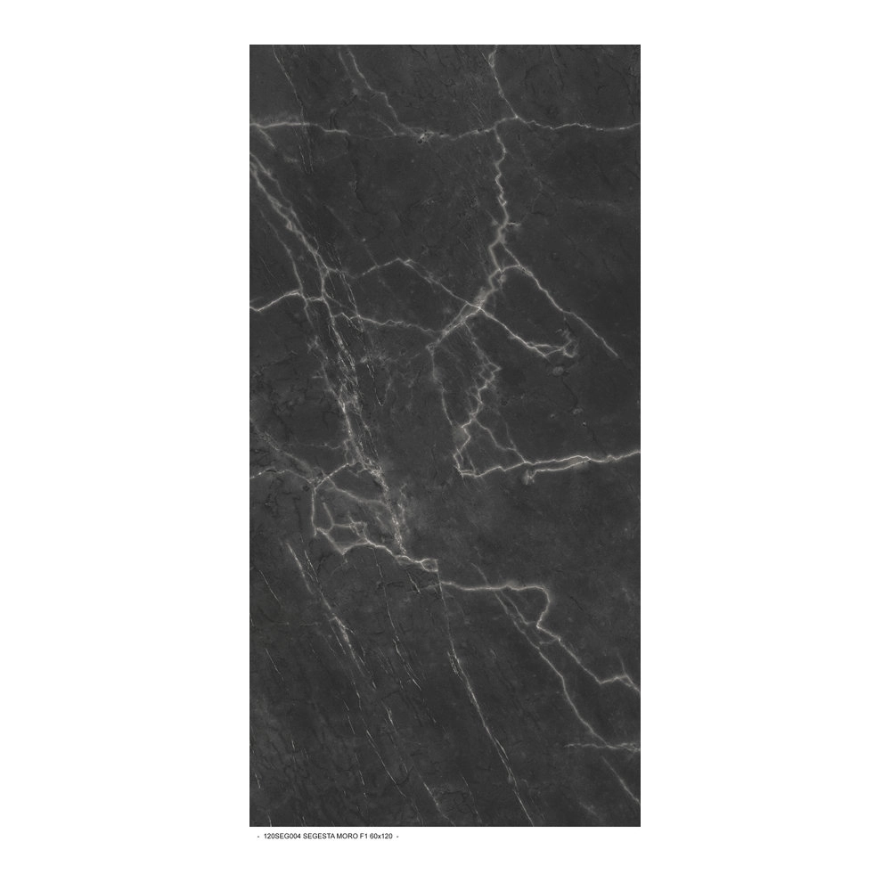 Gres effetto marmo Opaco La Fenice Segesta Moro 60x120cm rettificato