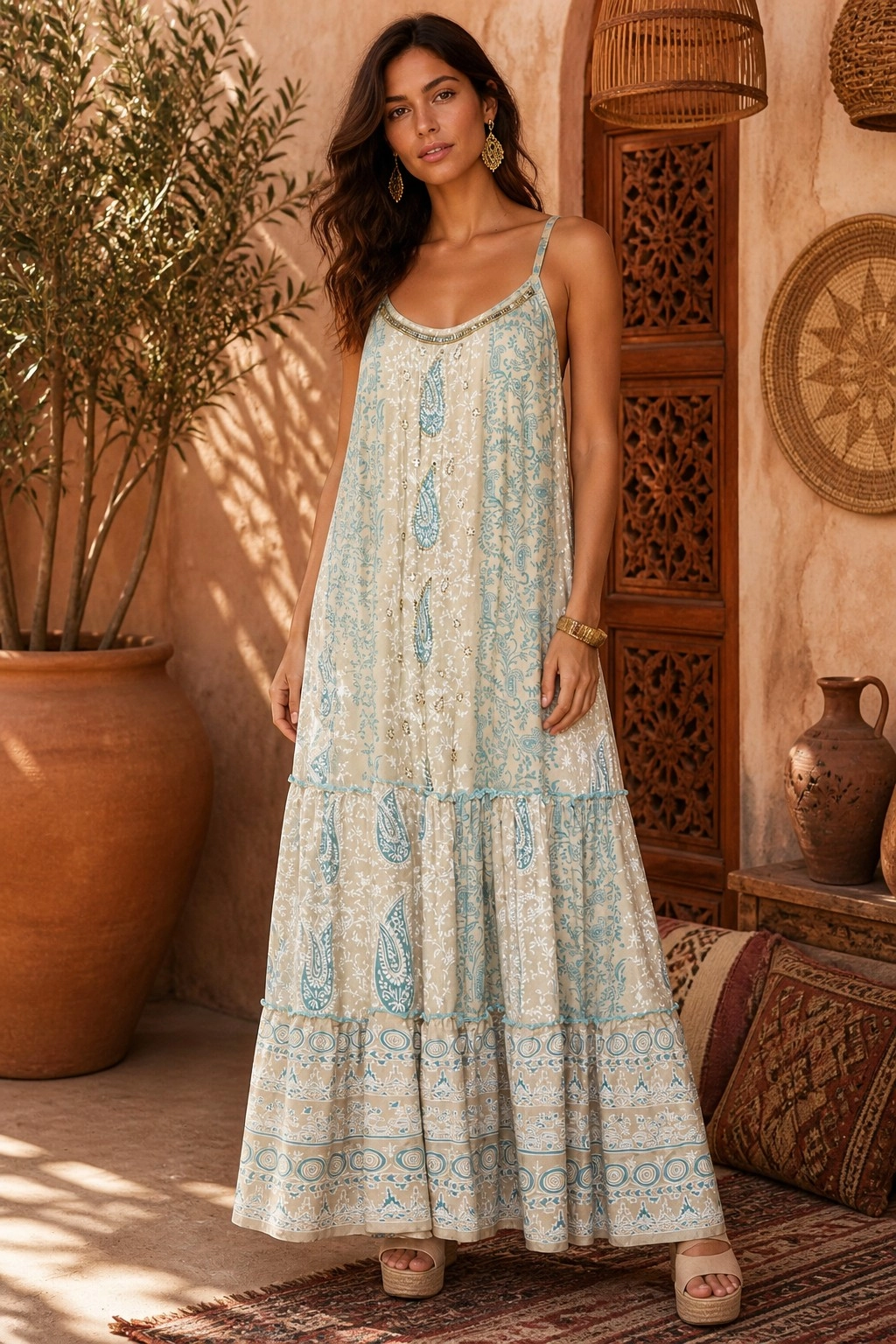 Abito Lungo Paisley