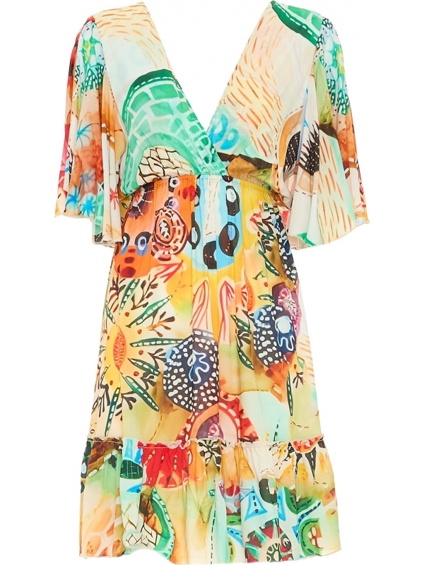 Flared Multicolor Dress