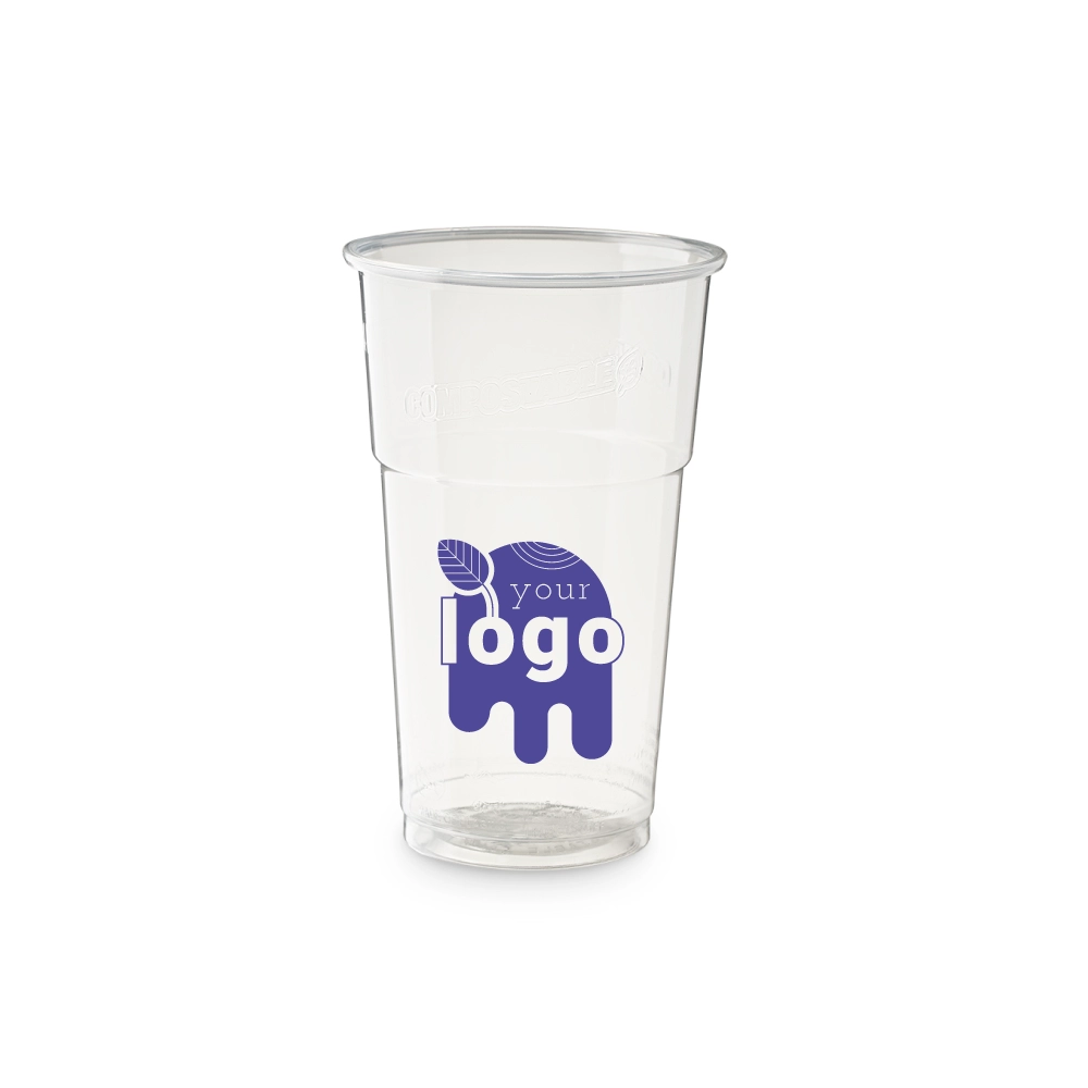 Bicchieri biodegradabili trasparenti personalizzati 400ml/500ml - D100/D51 - View3