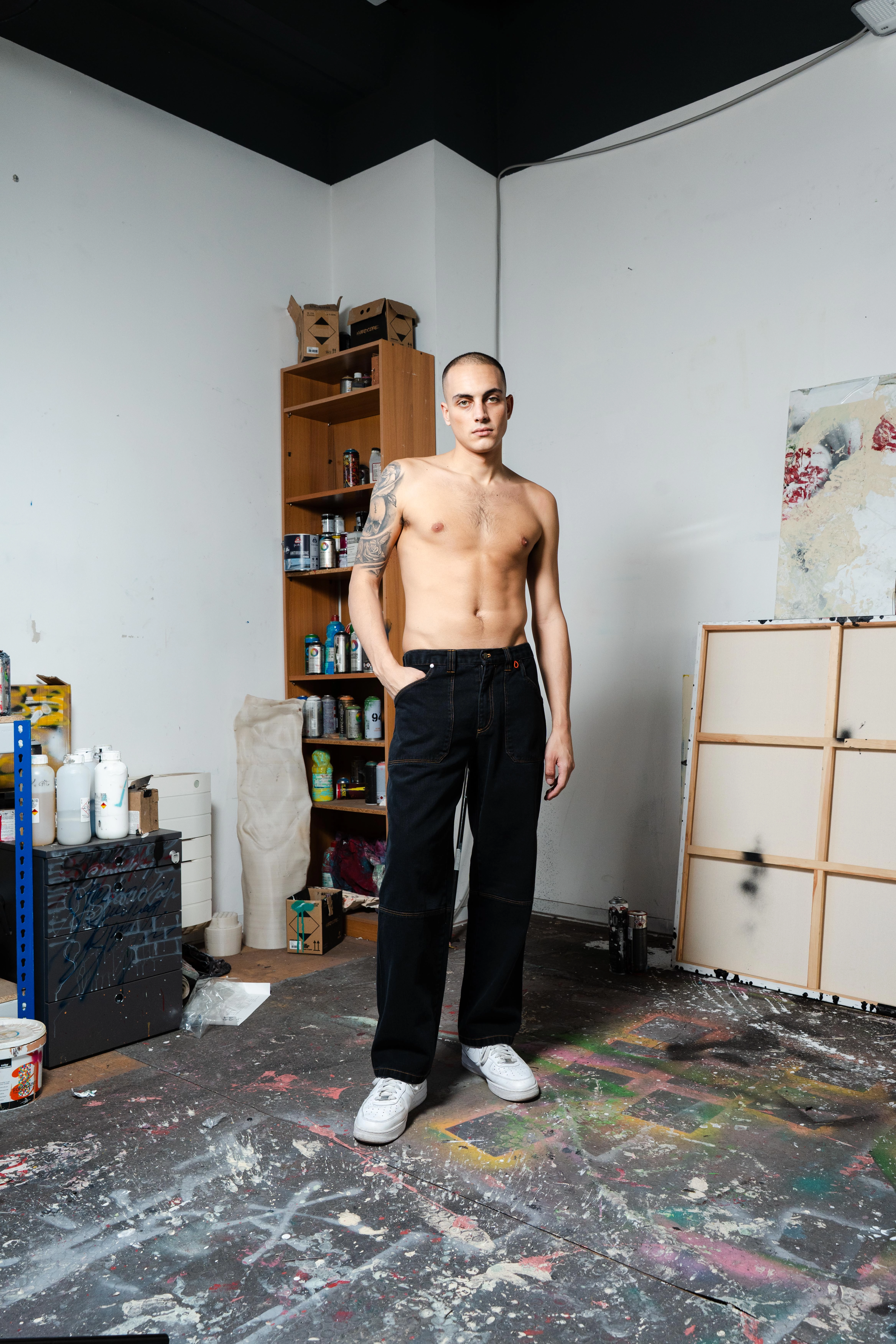 Oversized Five Pocket Denim Trousers2